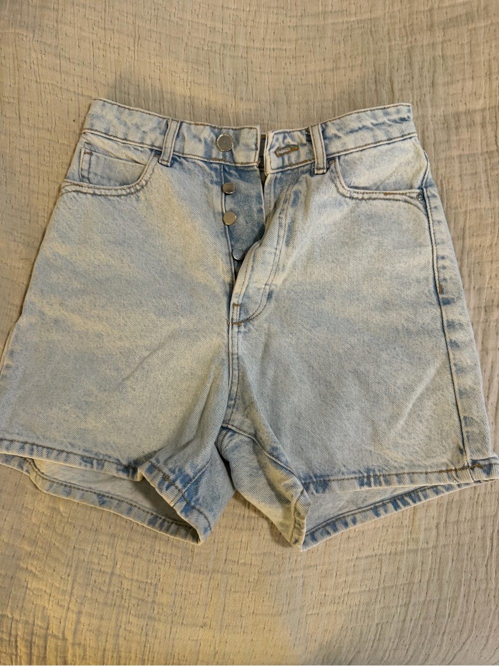 Zara Light Blue Denim Jean Shorts